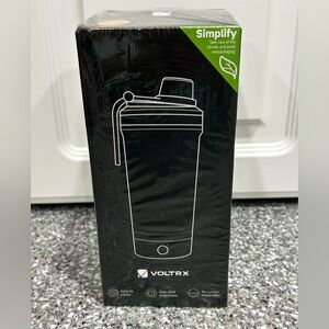 VOLTRX Electric Shaker Bottle 24oz Gallium USB Rechargeable Protein Mixer NEW